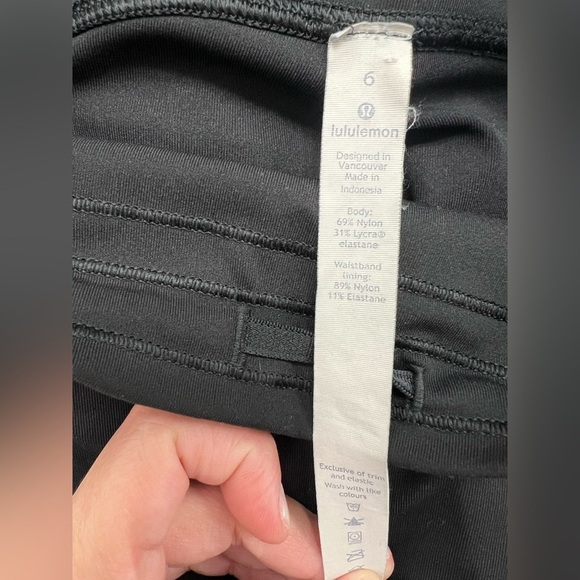 Lululemon Train Times Crop (17") Black (Size 6) - Picture 4 of 10